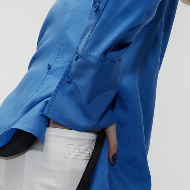 르하스(L'H.A.S) 하이라이즈 스트레이트 팬츠 화이트