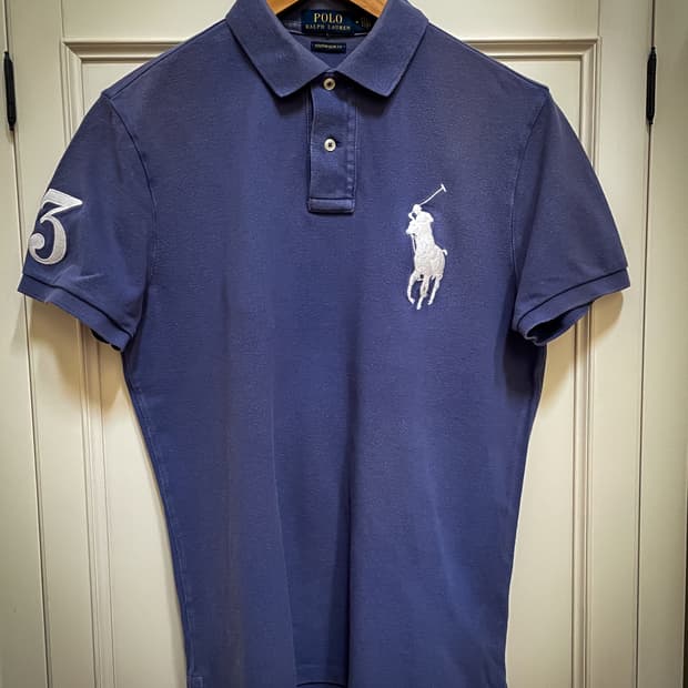 폴로 랄프로렌 빅포니 블루 반팔 카라티