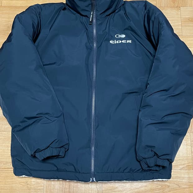 아이더 정품 리브 양면 플리스 구스다운 패딩자켓 95