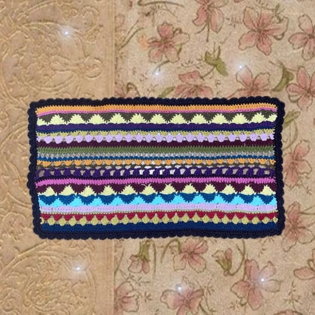 핸드메이드 뜨개 테이블 매트