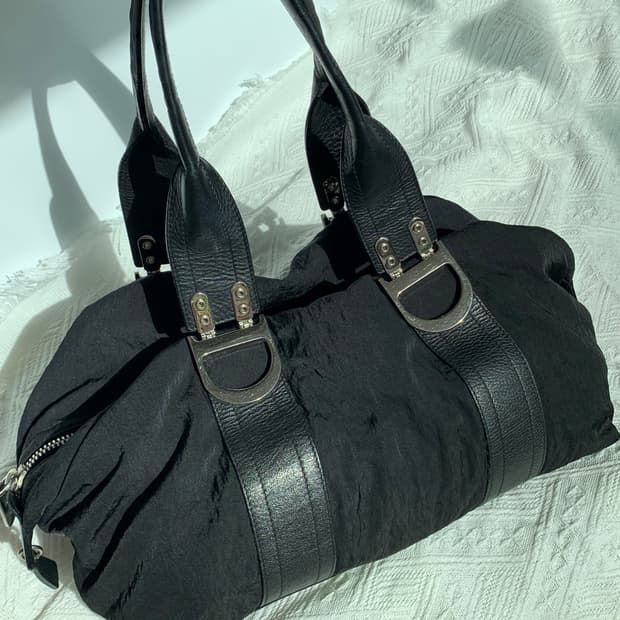 🖤 디올 D링 블랙 나일론 숄더백