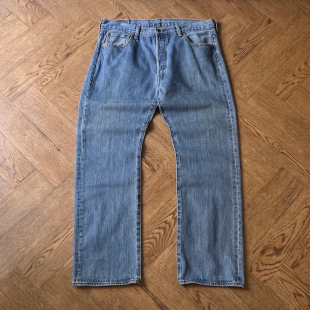 [36]리바이스 501 블랭크탭 빈티지 페인팅 스트레이트 데님 팬츠