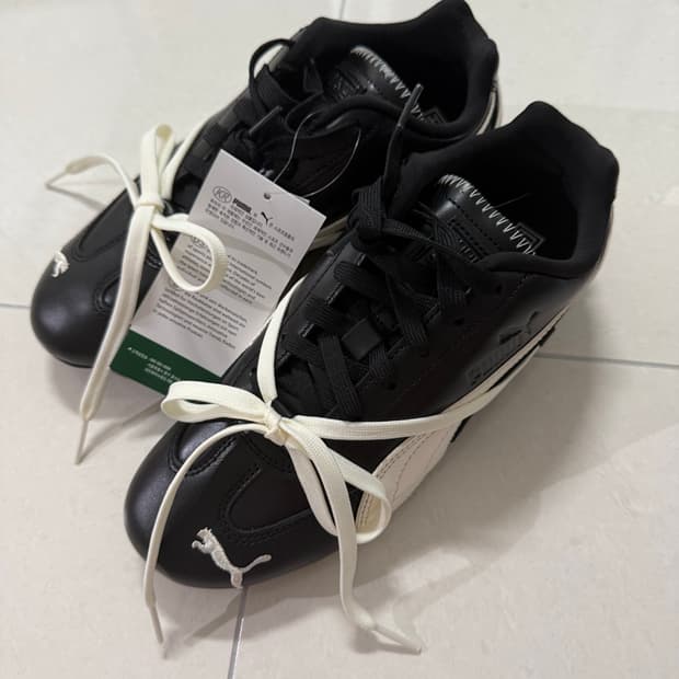 (새상품) 푸마 스피드캣 PRM X 로제 블랙웜하이트 240 PUMA