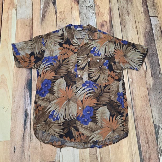 Vintage ITALY Modigliani 린넨 믹스 셔츠