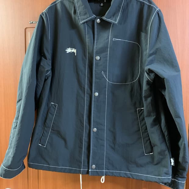 [M]스투시 셔츠형 자켓 블랙 