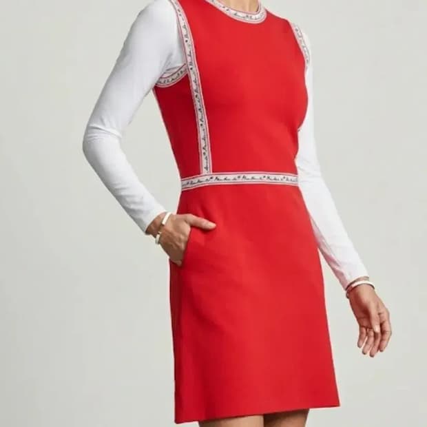 메종키츠네 레드 원피스 M