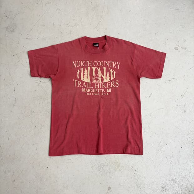 90s USA Trail Hikers ๋นํฐ์ง ์ฑ๊ธ์คํฐ์น ๋ฐํํฐ L