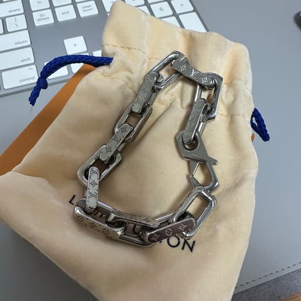 [정품] 루이비통 모노그램 체인 팔찌 M00308 (L사이즈 / 23년식