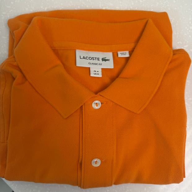 라코스테 클래식핏 카라티 4사이즈 만다린 컬러