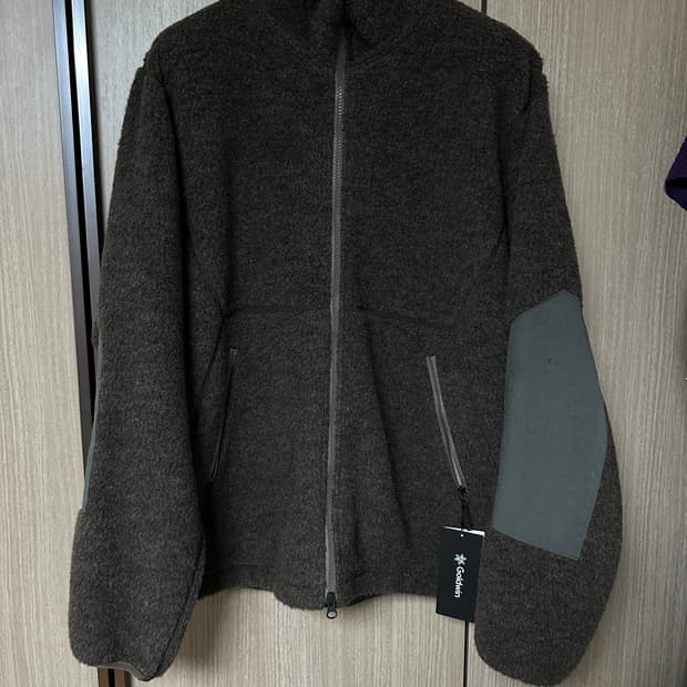 골드윈 울 보아 플리스 풀 집 자켓