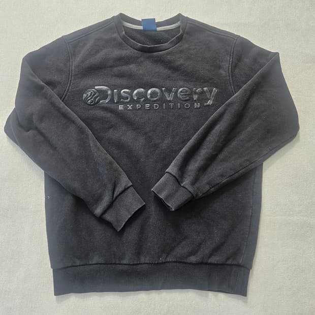 95 디스커버리 빅로고 블랙 맨투맨 0303Y