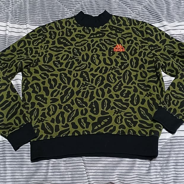 카파 오버핏 기모맨투맨 실측100 가슴63 기장68