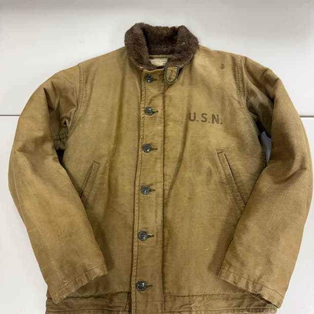 40s 빈티지 usn 미해군 덱자켓 오리지널