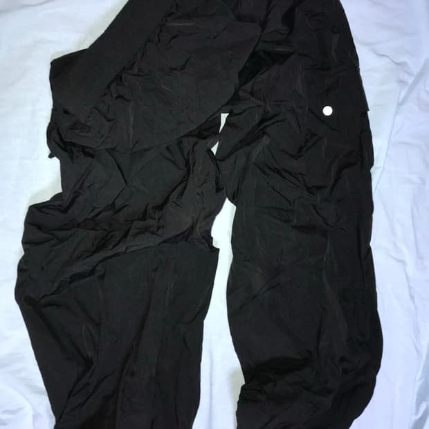 나일론 팬츠 빈티지 밴딩 팬츠 바스락 재질