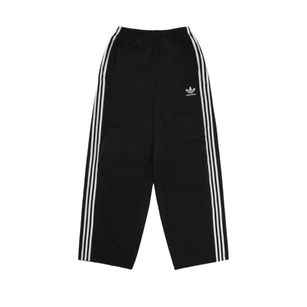 [S] 발렌시아가 아디다스 포플린 트랙팬츠 논스티치 블랙