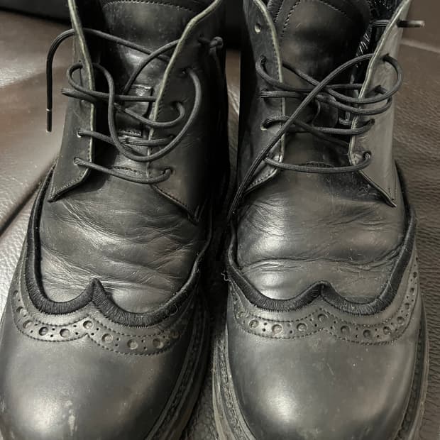 크리스반아셰 11년도  디올옴므 윙팁브로구부츠 39