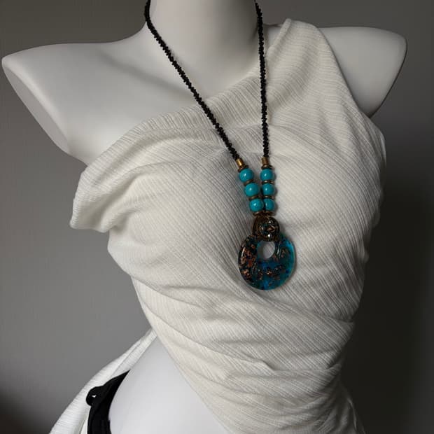 Vintage Turquoise Statement Necklace