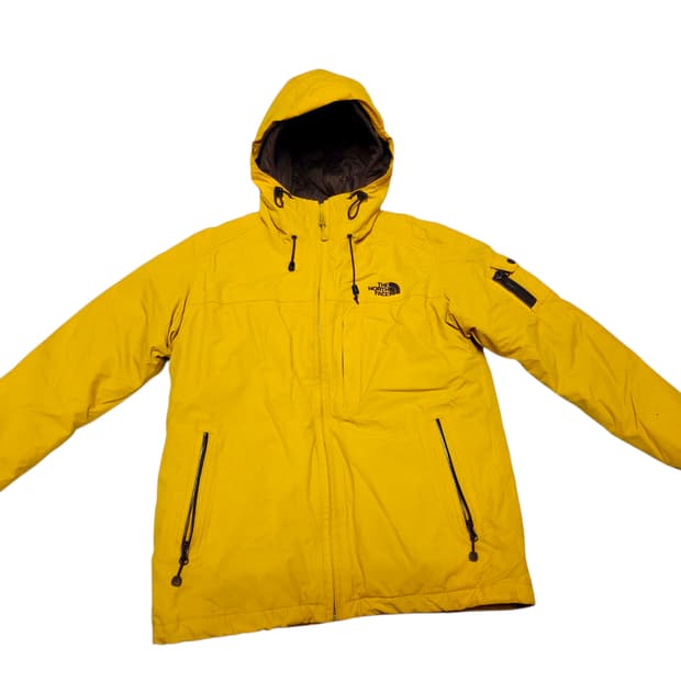[노스페이스] 색감 깡패 머스타드 하이벤트 방수 후드 패딩 95 (실측여