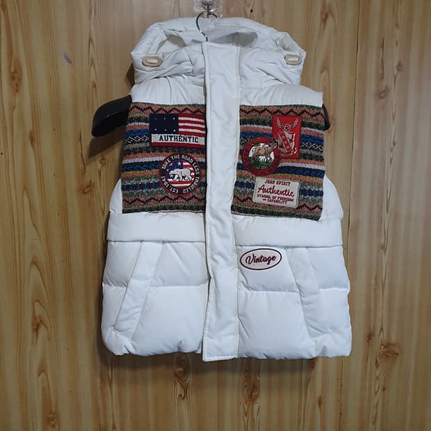 지프 패딩조끼 90