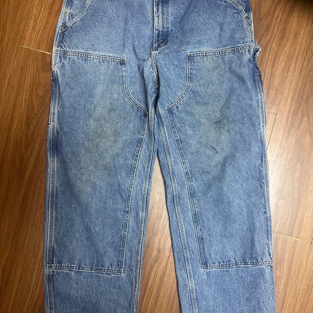 OG 빈티지 칼하트 더블니 데님 워크팬츠 B73 DST
