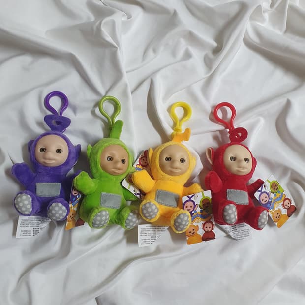 빈티지 텔레토비 키링 X4 세트