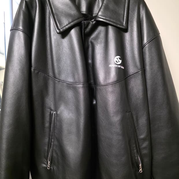 선데이오프클럽 레더 자켓(후리스)