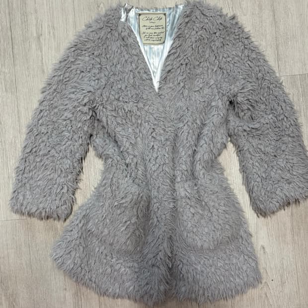 뽀글이 아우터 그래이 갸루 펑크 페어리 그런지 케토 빈티지 자켓