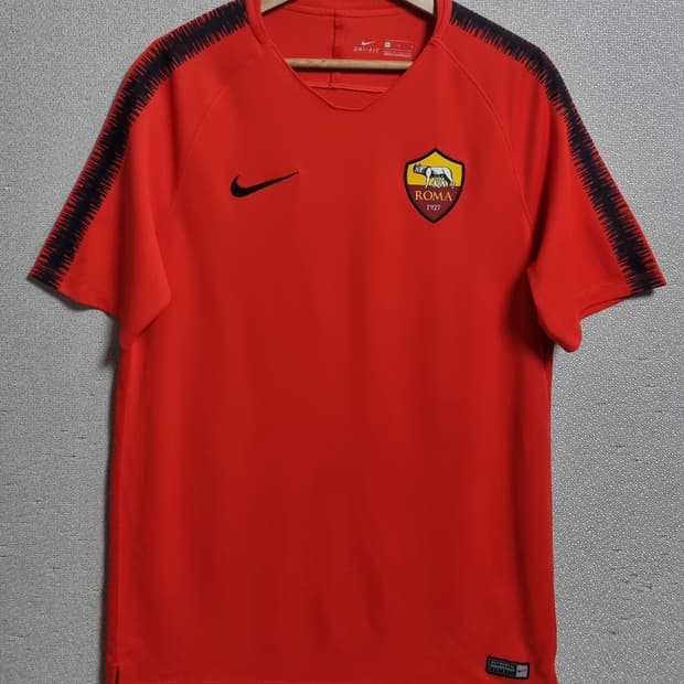 L ) 나이키 AS로마 19-20 레드 기능성 반팔티