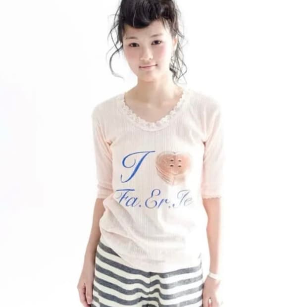 shop faerie 샵페어리 레이스티 핑크