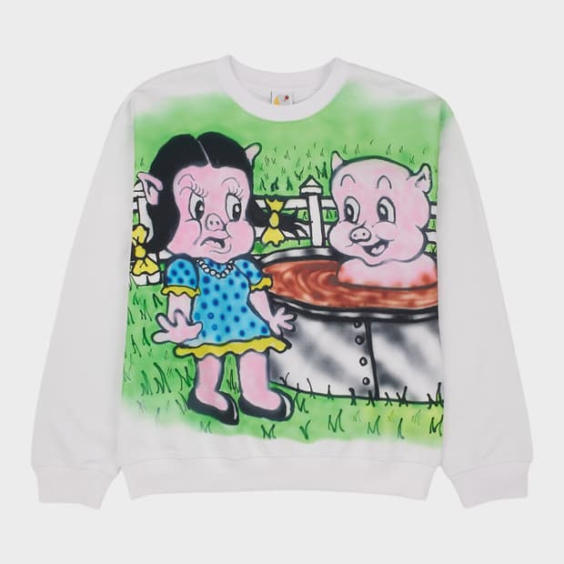 스카이하이팜 sky high farm 맨투맨 라지사이즈