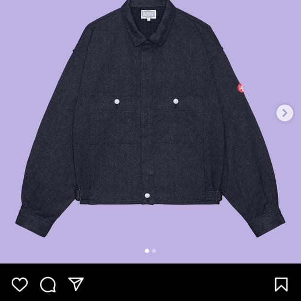 Cavempt black heather jacket xl
