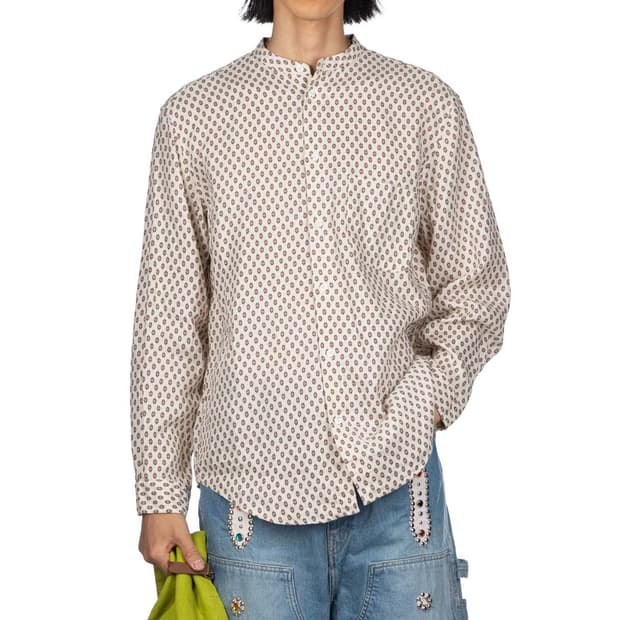 캐피탈 린넨 치마 크레스트 스탠드 셔츠 4사이즈