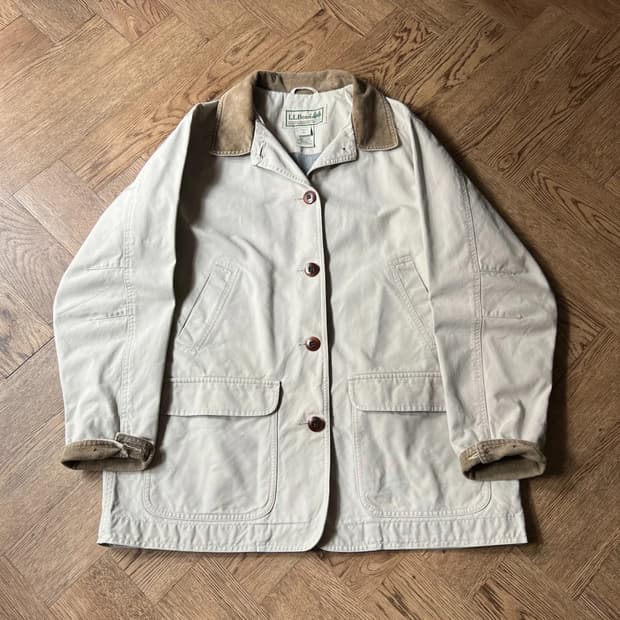 [L]L.L.Bean USA 엘엘빈 코튼 라이닝 아이보리 헌팅 자켓