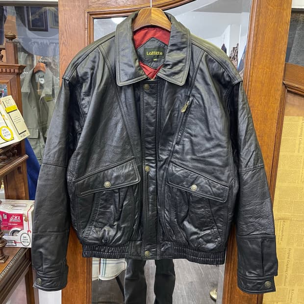 90's Laffitte Cowhide Bomber Jacket