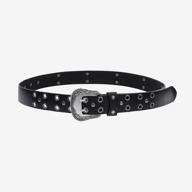 (새상품) 오퍼스0012 아일릿 스터드 레더벨트