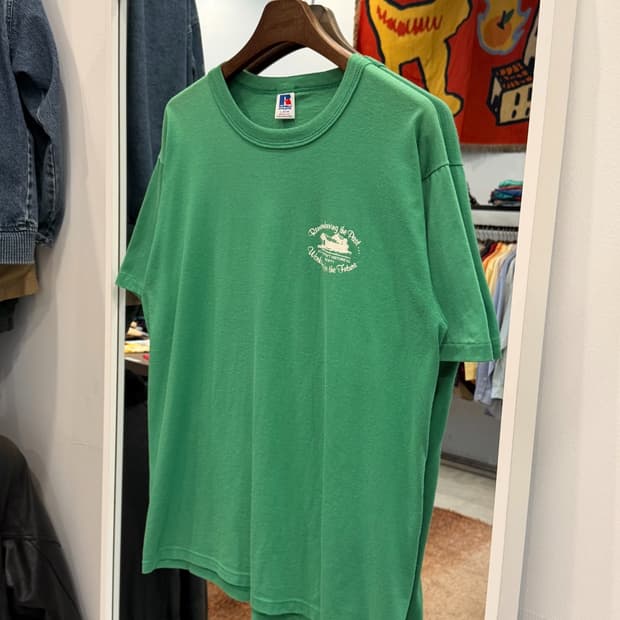 90s Russell 러셀 빈티지 반팔 티셔츠 (made in USA)