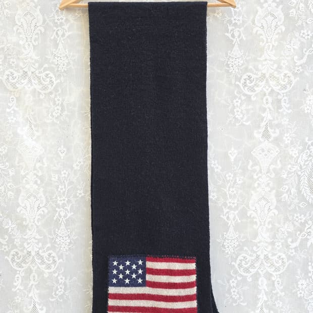 폴로 랄프로렌 성조기 울 머플러