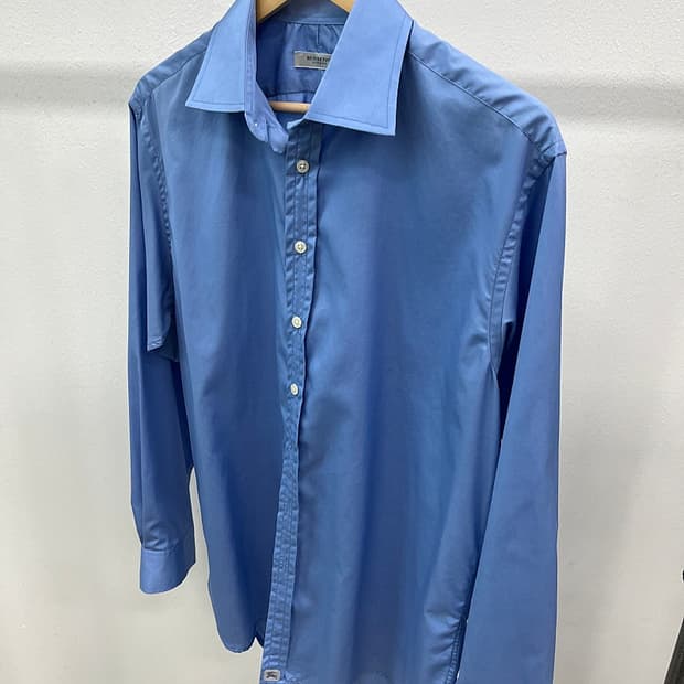 110) 버버리 런던 스카이블루 셔츠 