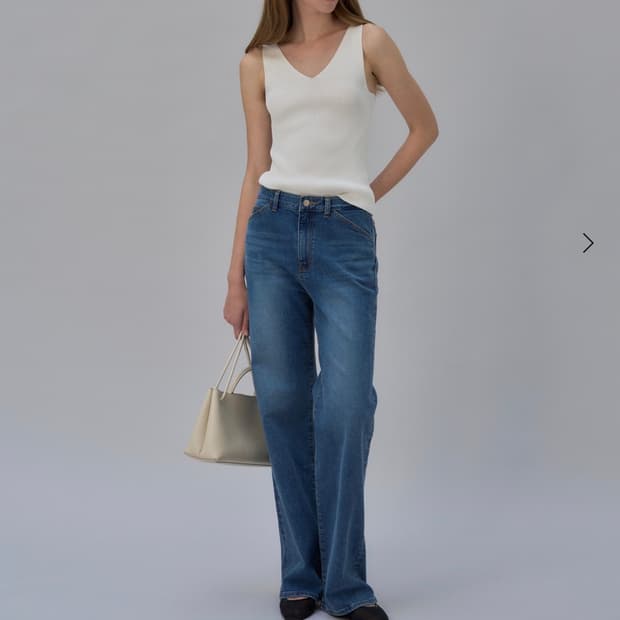 시에 sie 헤더코튼 스트레이트진(Xs,long)