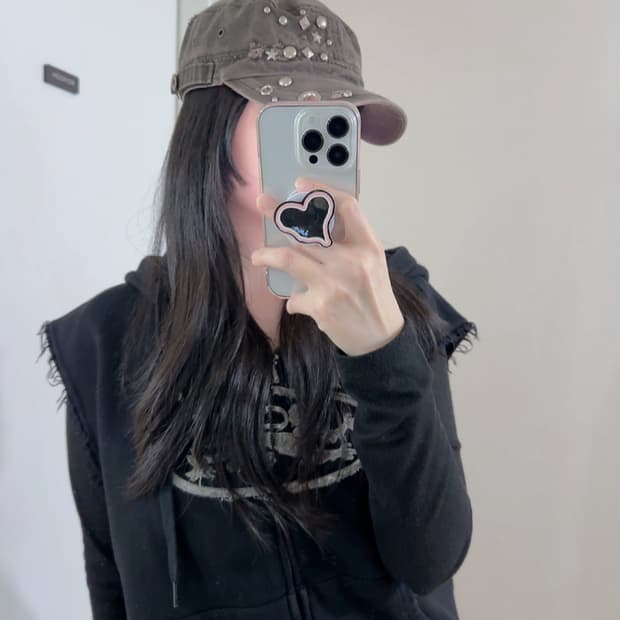 y2k 빈티지 스터드 모자 캡