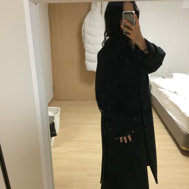 미쏘 울 롱코트 겨울트렌치코트