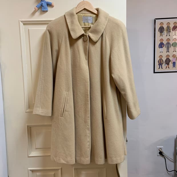 일본 빈티지 원버튼 코트