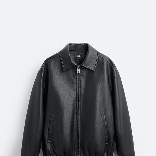 자라 레더 자켓