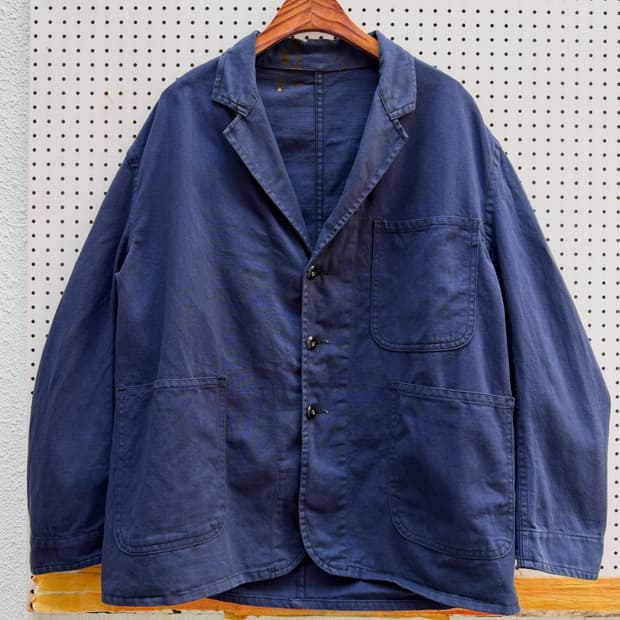 1960s FADED CHANGE BUTTON 올드모델 프렌치워크자켓