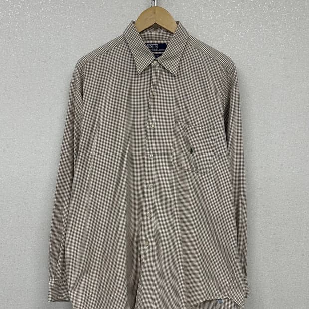 (XL)폴로 체크 포켓 셔츠-M2044