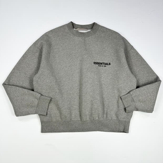 피오갓 에센셜 베이직 박시핏 맨투맨 그레이 S