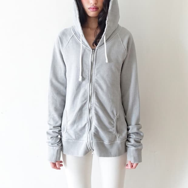 샵페어리 washed lily hoodie 그레이