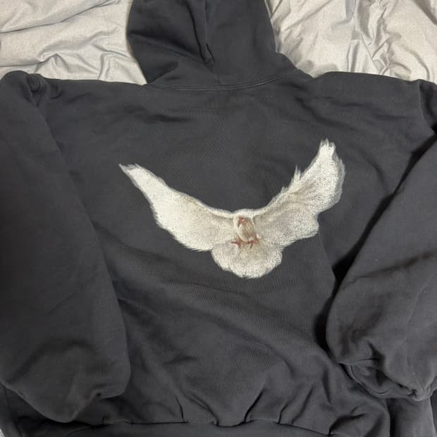 이지갭 도브 후드 워시드 블랙 m