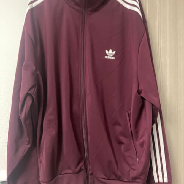 아디다스 져지 트랙탑 버건디