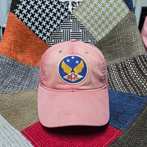 OS RRL 더블알엘 윙로고 볼캡 핑크